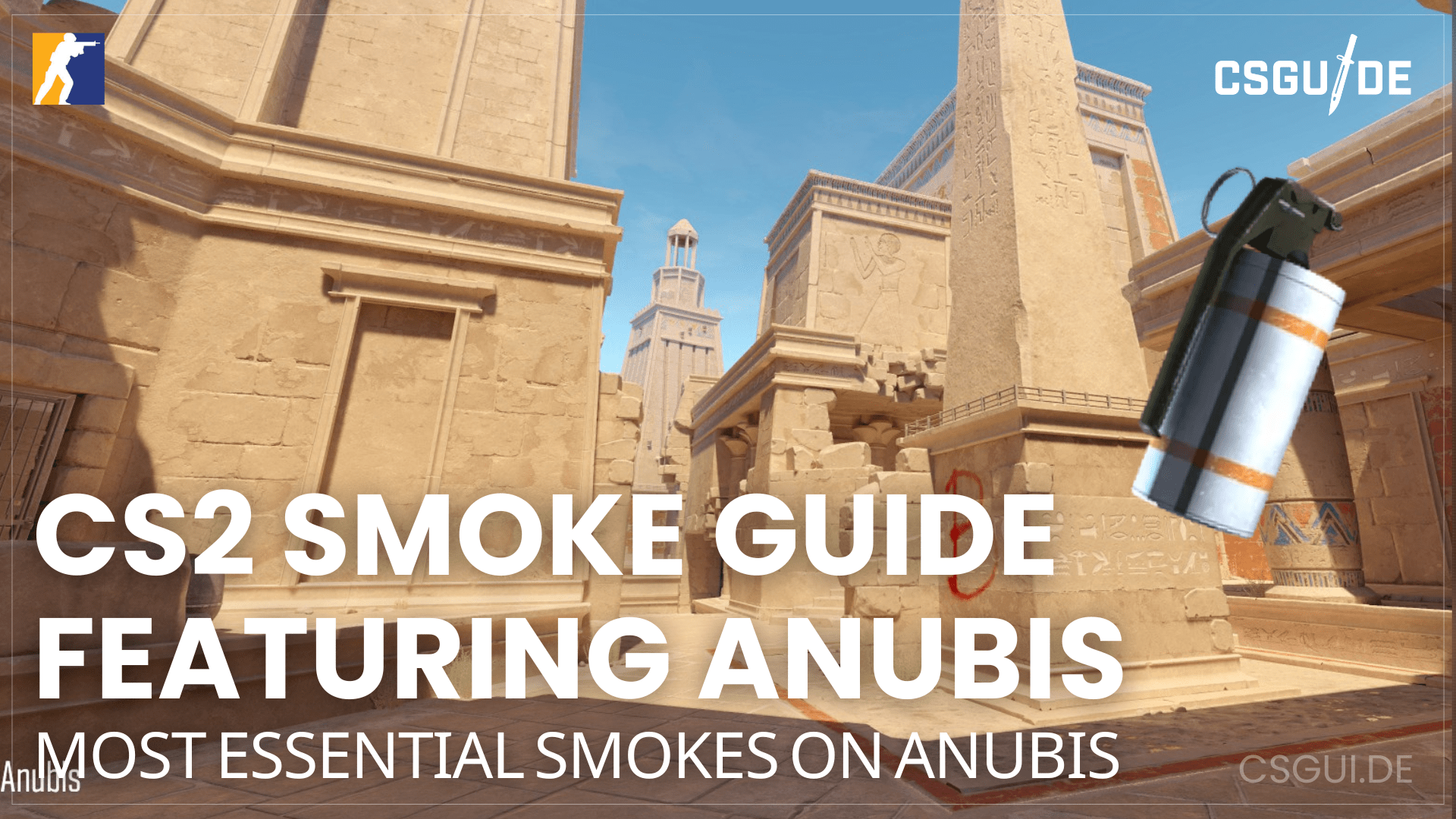 The most important smokes on Anubis in CS2